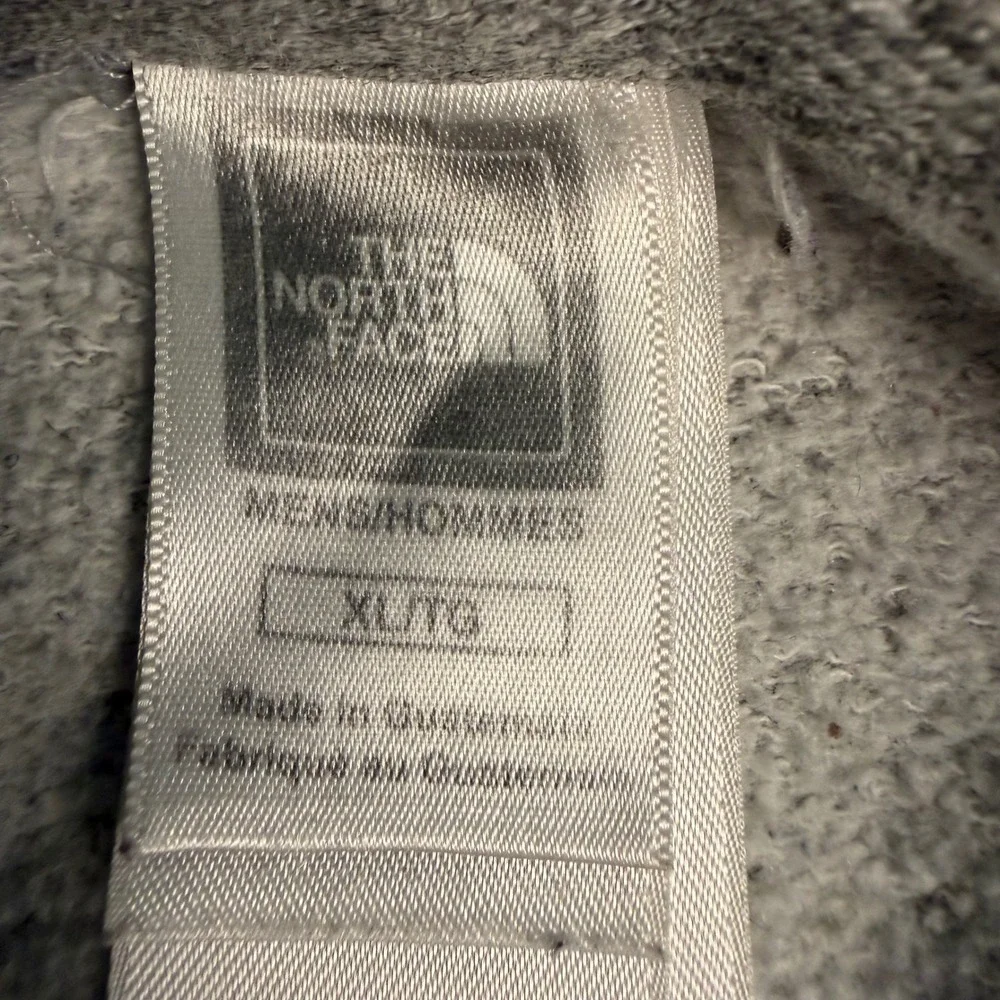 The North Face Mens XL Pullover Hoodie Sweatshirt‎ Gray Graphic Logo